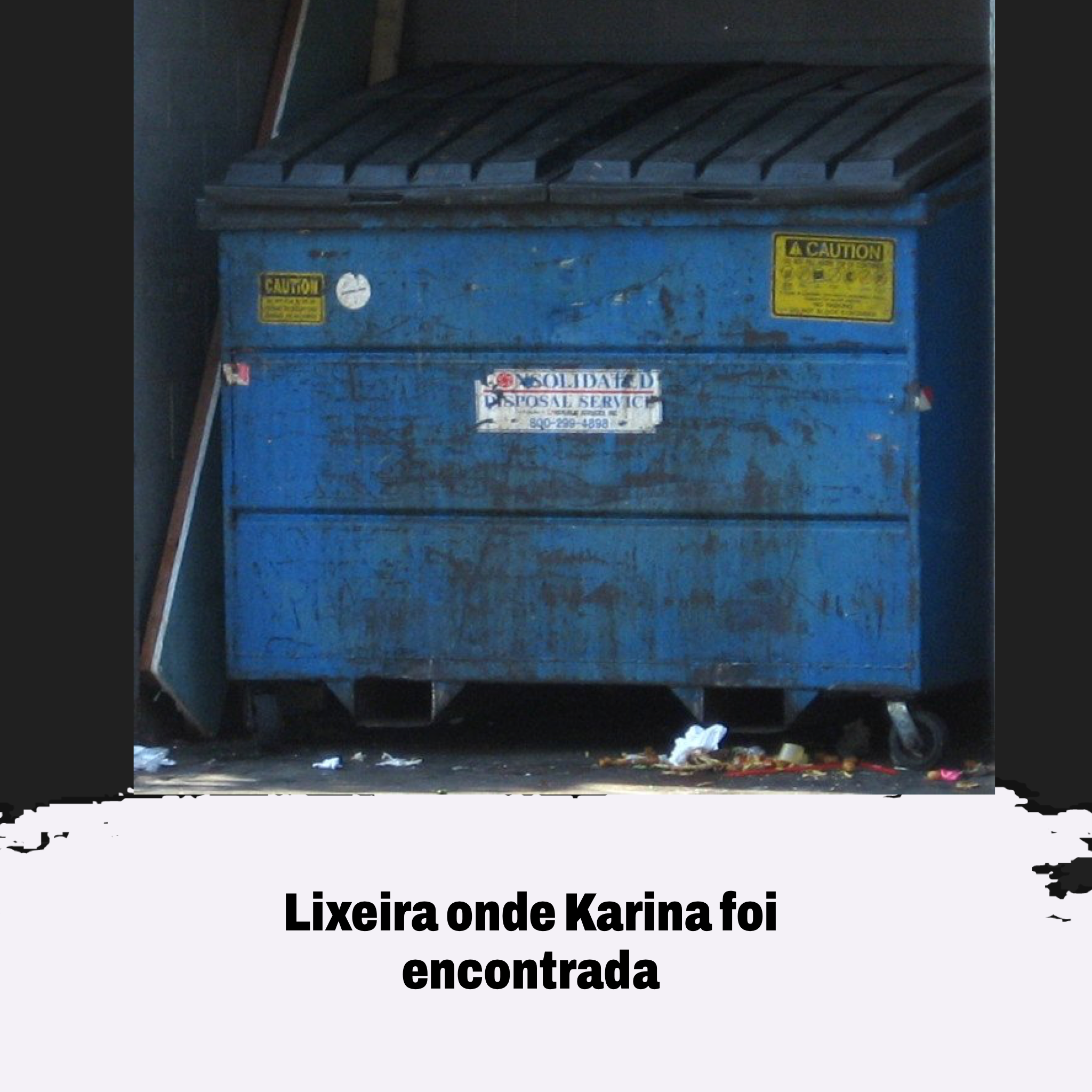 Local onde Karina Holmer foi encontrada